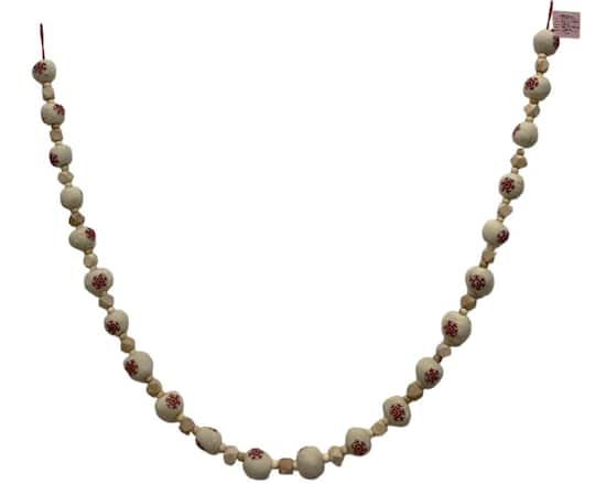 Wood Snowflake Ball Garland by Ashland® Michaels